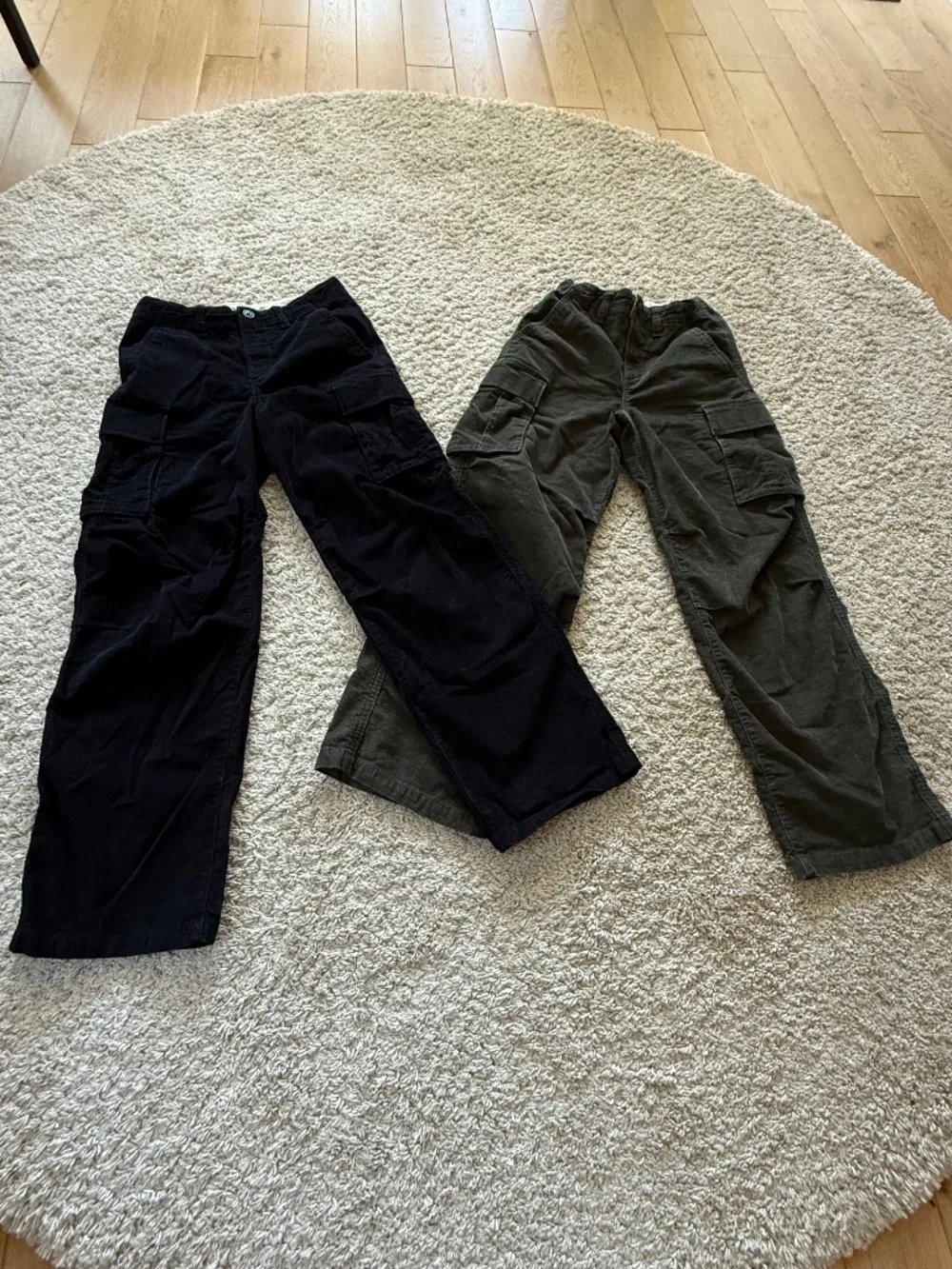 2-Pack Gap Kids Corduroy Cargo Pants Boys Size 14 Utility Olive Green